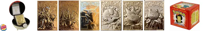 1999 Burger King Gold Cards
