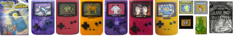 2000 Burger King Mini Gameboy Collectibles