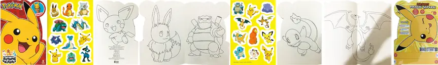 2024 Pok&eacute;mon ıkartmalı Boyama Kitabı - Maskot Sapka