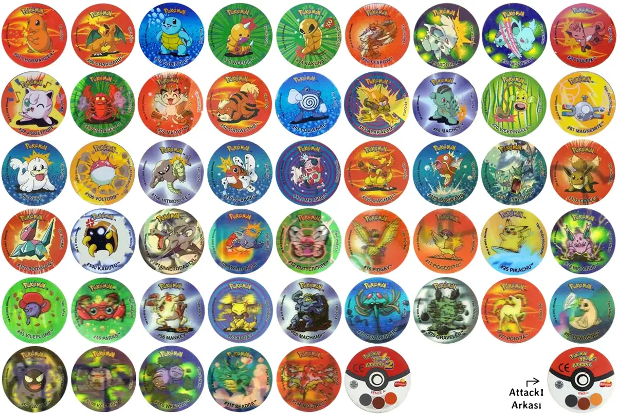 Pok&eacute;mon Attack 2 Tazo Koleksiyonu